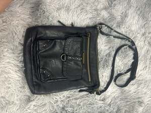 Stone & Co. Black Studded Smokey Mountain Crossbody Bag